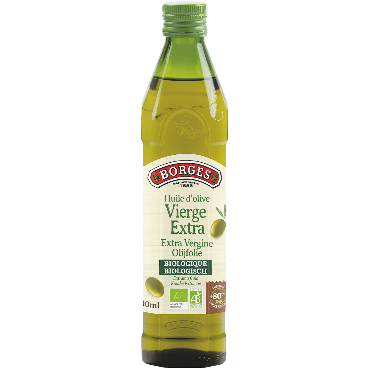 HUILE D'OLIVE BORGES VIERGE EXTRA BIO ECO NATURA 50CL