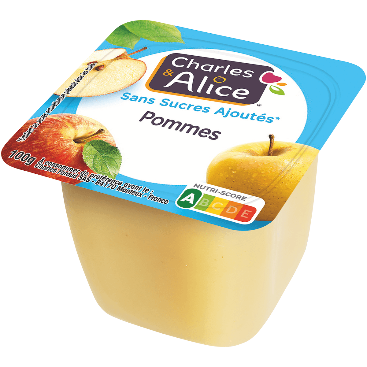 PUREE POMMES SSA - COUPELLE PLASTIQUE DE 100 G