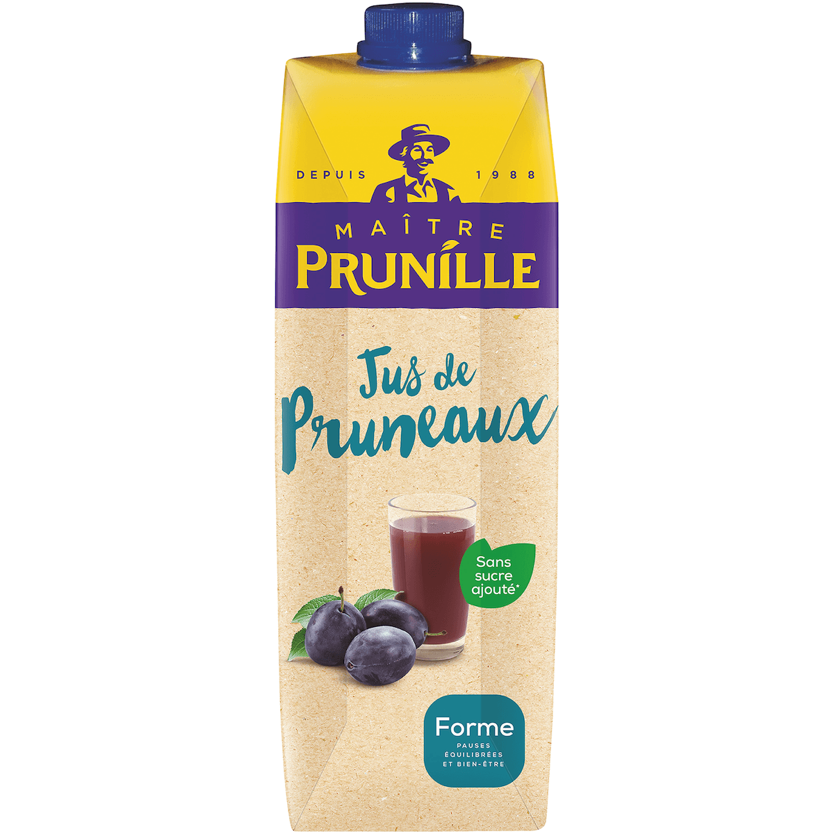 JUS DE PRUNEAUX SANS SUCRE AJOUTE - 1L