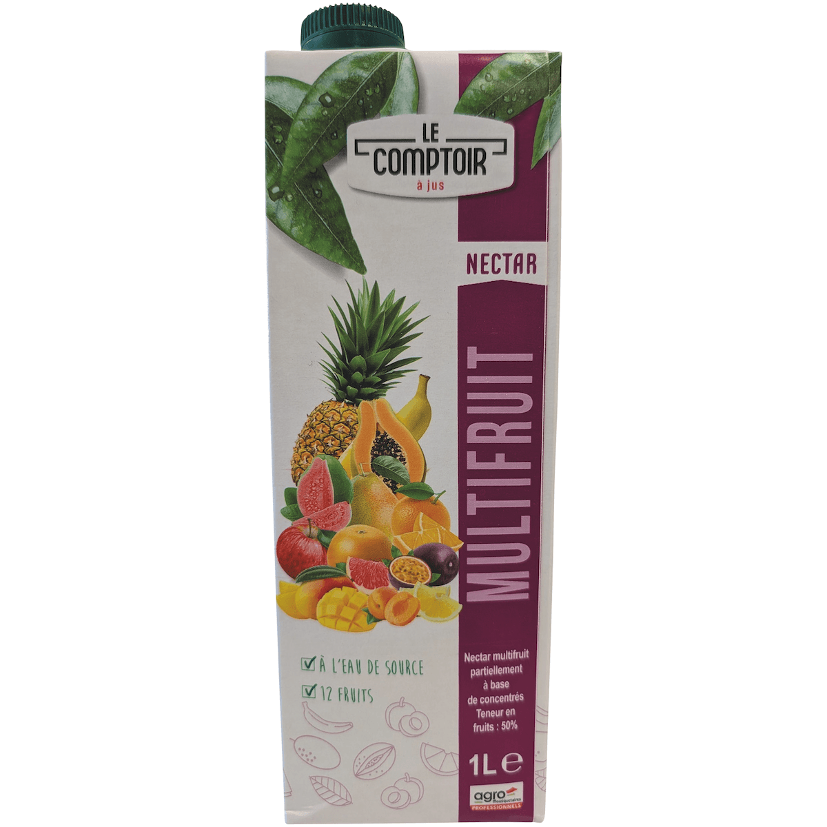 JUS DE FRUITS BRIKS 1L LE COMPTOIR NECTAR MULTIFRUITS