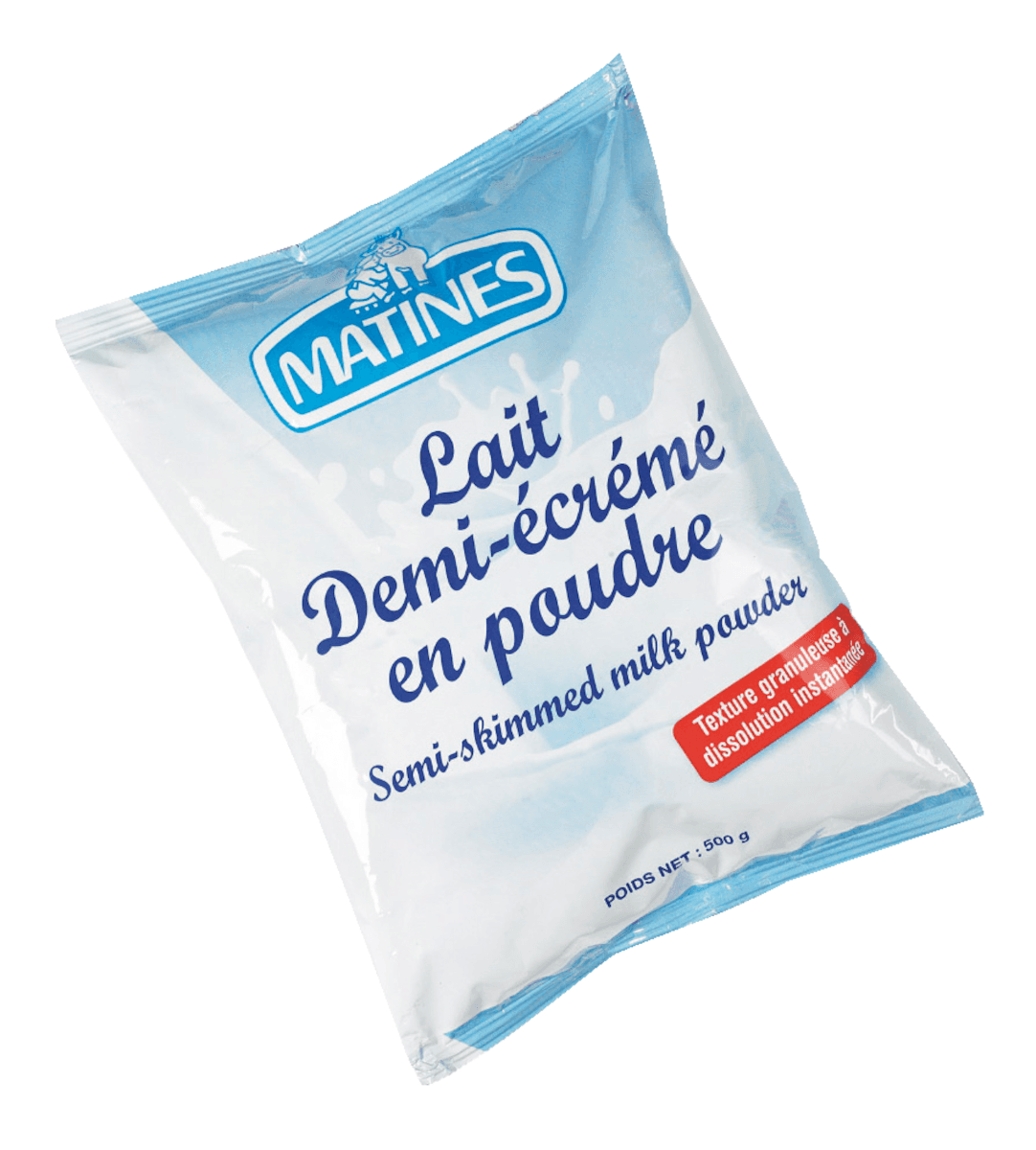 POUDRE DE LAIT GRANULEUSE A DISSOLUTION INSTANTANEE 1/2 ECREME 14% - SAC 500G