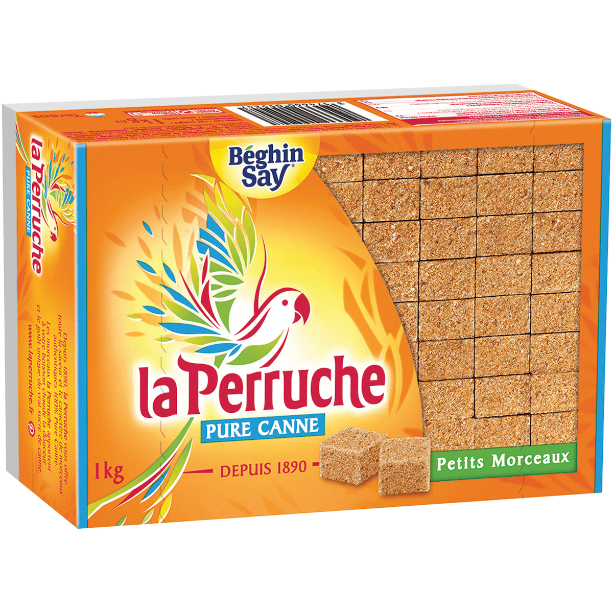 LA PERRUCHE PETITS MORCEAUX BRUTS BOITE 1KG
