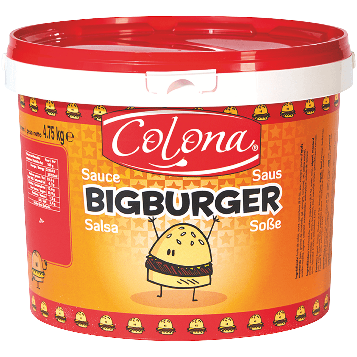 BIGGYBURGER COLONA 5L SEAU
