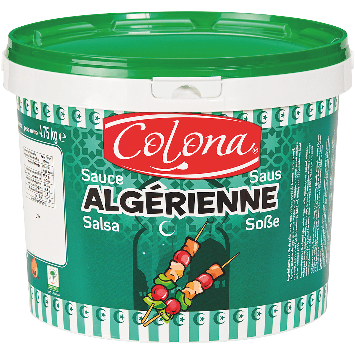 SAUCE ALGERIENNE COLONA 5L SEAU