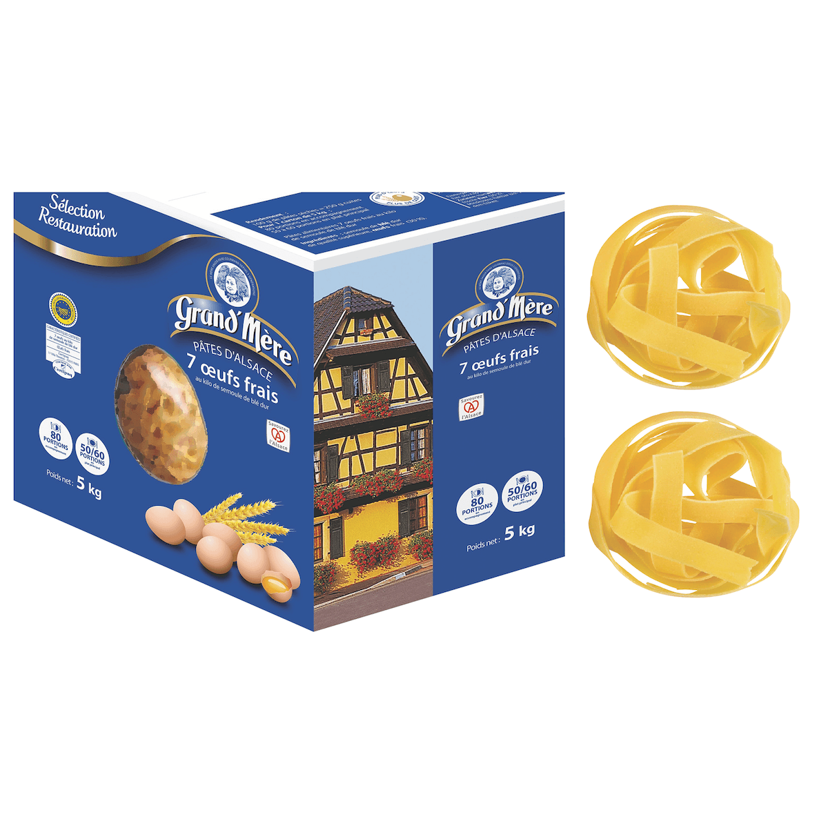TAGLIATELLES NIDS 10MM-CARTON DE 5KG