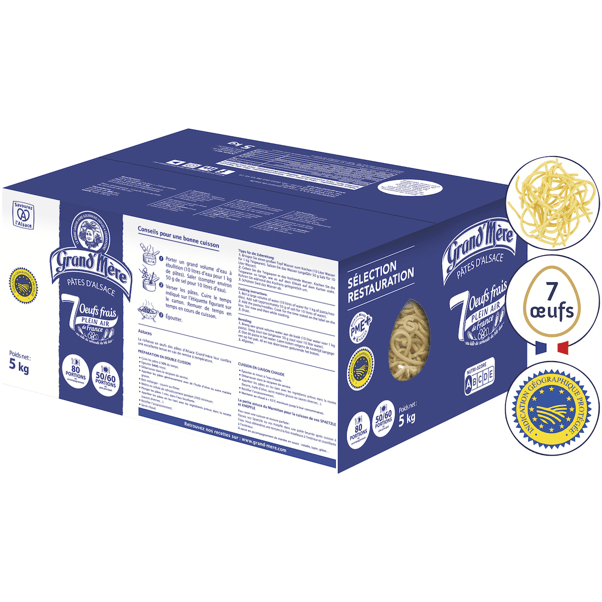 SPAETZLE-CARTON DE 5KG
