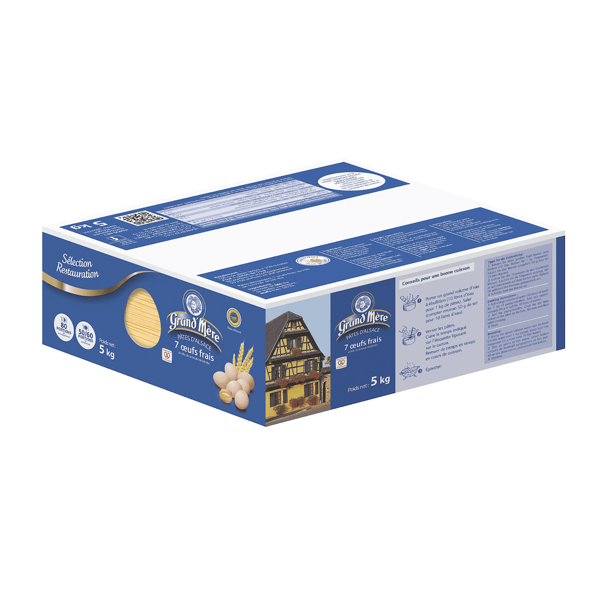 SPAGHETTI 25CM-CARTON DE 5KG