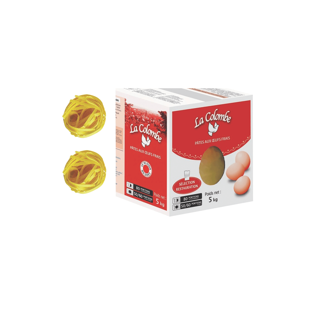TAGLIATELLES NIDS 4MM-CARTON DE 5KG