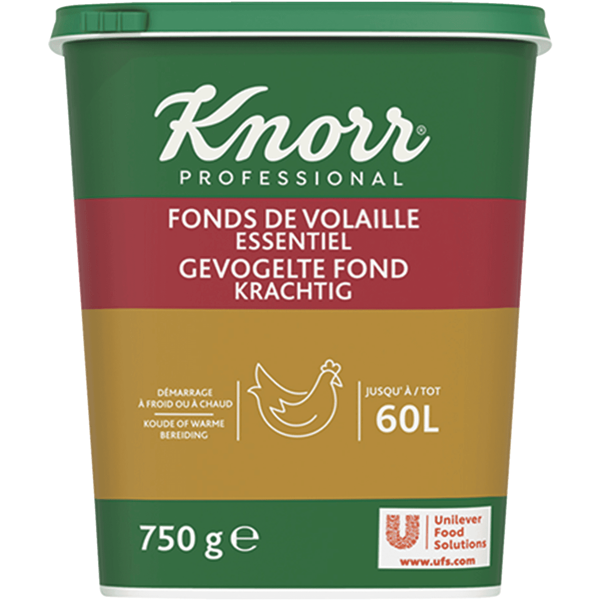 FONDS BLANC DE VOLAILLE JUSQU'À 60L  - BTE 750G