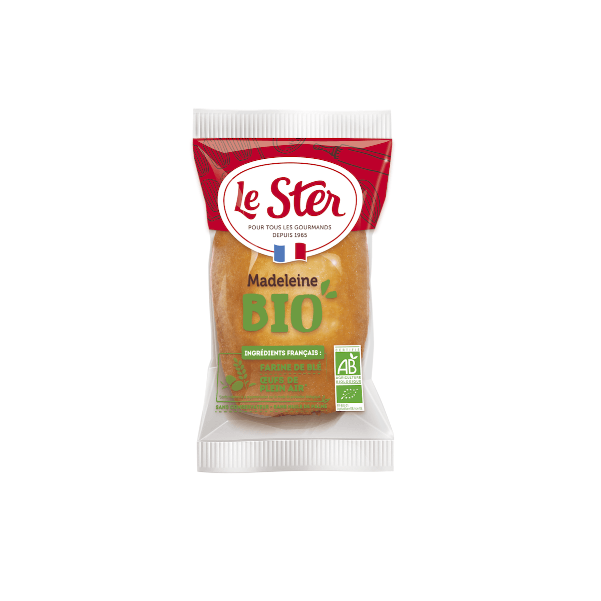 MADELEINE COQUILLE NATURE BIO DE 25 G - CARTON DE 120
