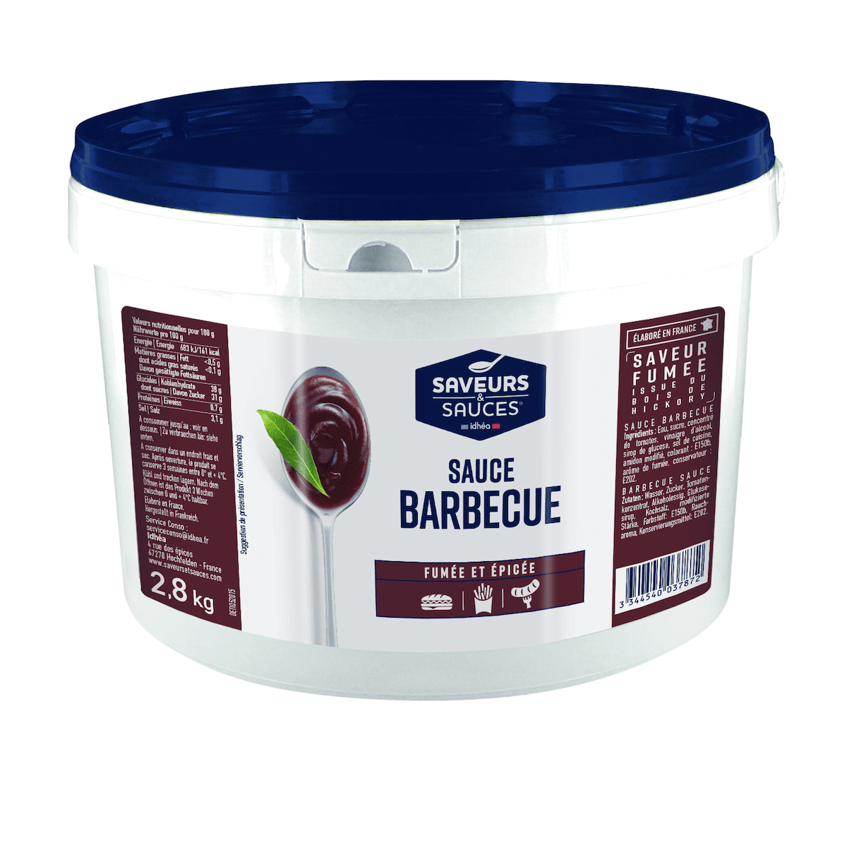 SAUCE BARBECUE - SEAU 2,8 KG