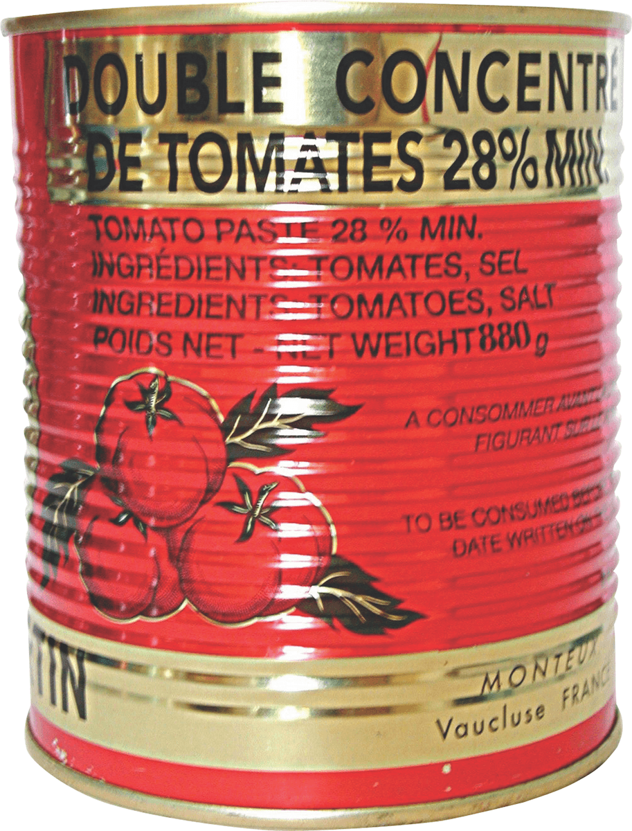 DOUBLE CONCENTRE DE TOMATES 28% BOITE 4/4 OF