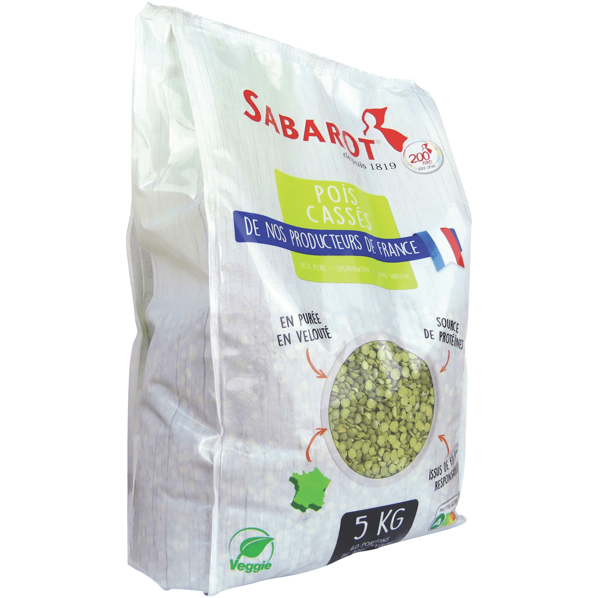 POIS CASSES VERTS - SAC 5KG