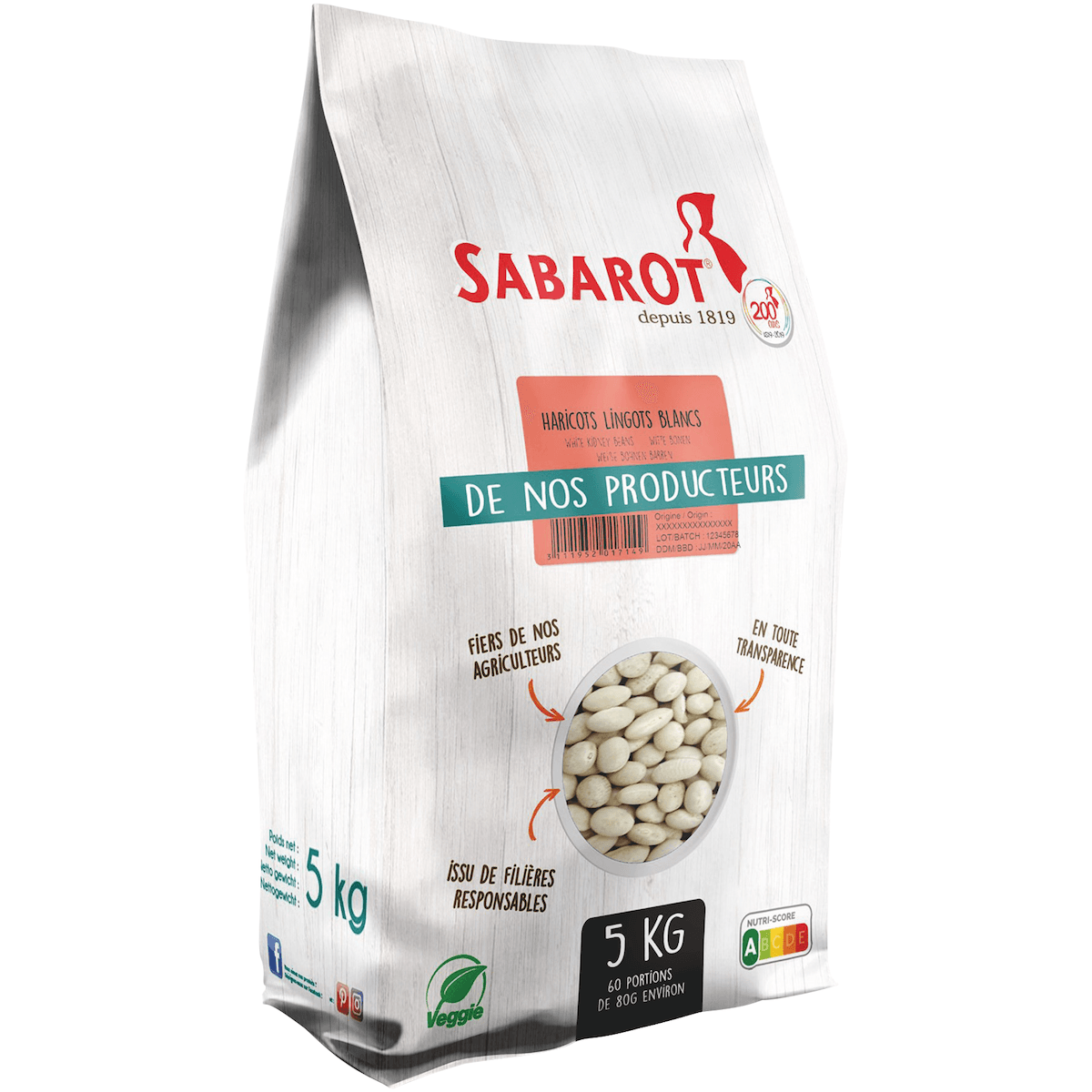 HARICOT COCO BLANC - SAC 5KG