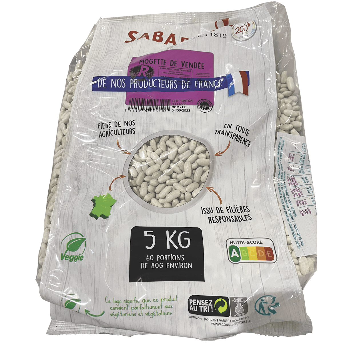 MOGETTE DE VENDEE LABEL ROUGE - SAC 5KG