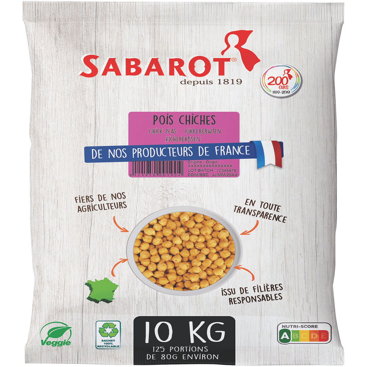 POIS CHICHES 29/30 - SAC 10KG