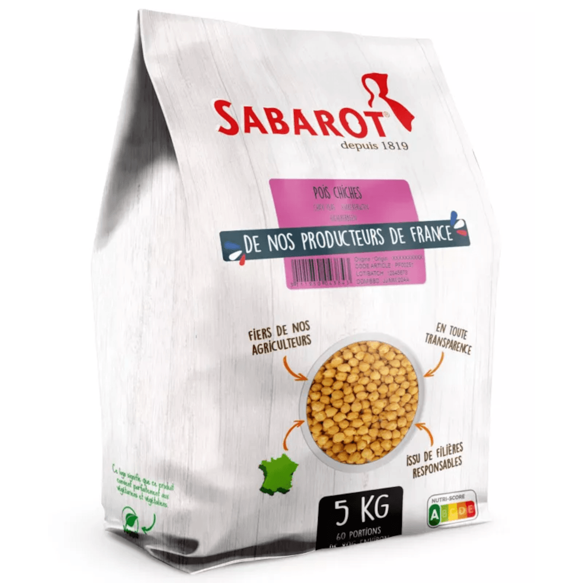 POIS CHICHES 29/30 - SAC 5KG