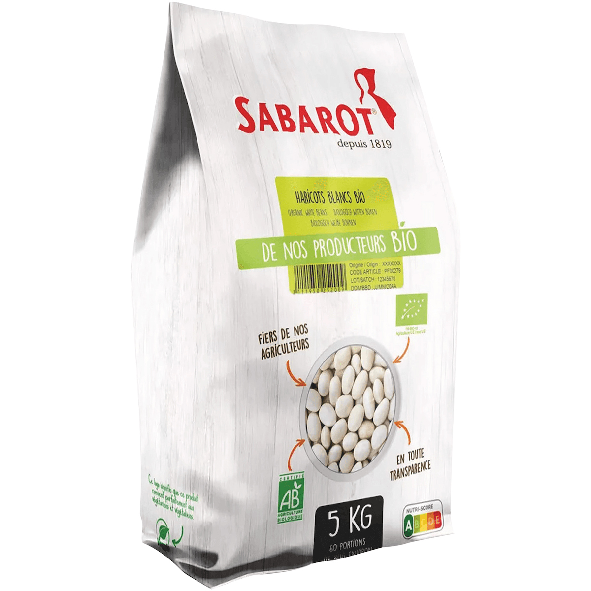 HARICOTS BLANCS BIO - SAC 5KG
