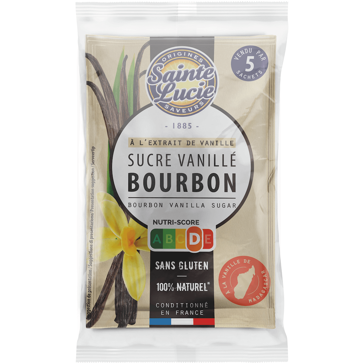 SUCRE VANILLE 5 SACHETS DE 7,5G