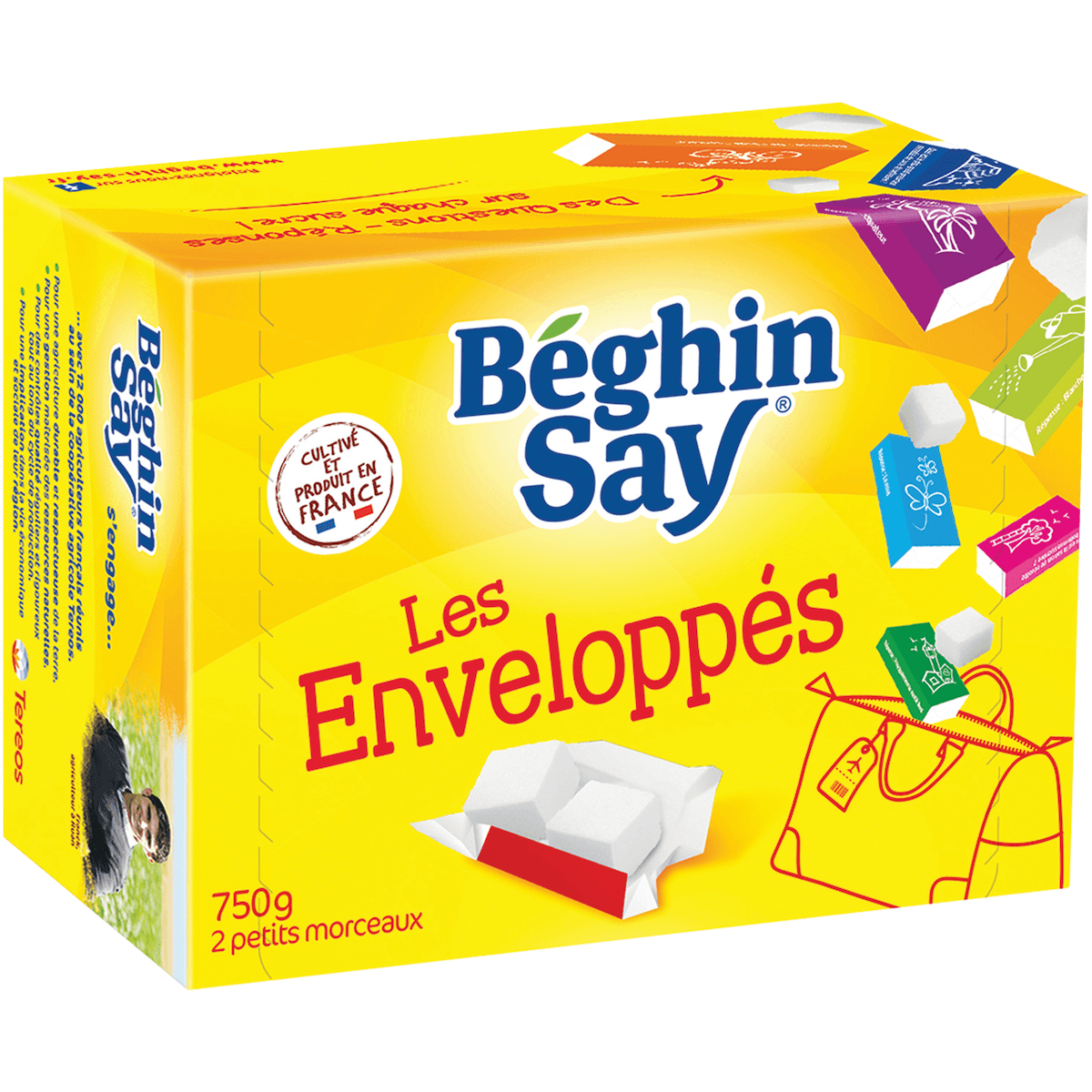 LES ENVELOPPES 2 MORCEAUX BOITE 750G
