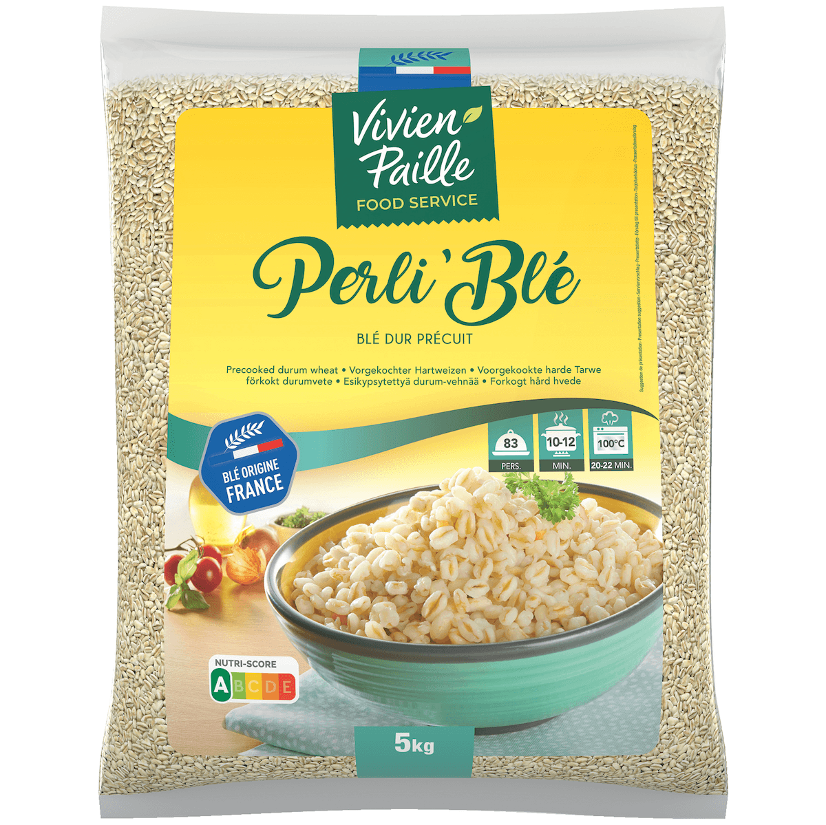PERLI'BLE-BLE DUR PRECUIT FRANCE -SACHET 5KG