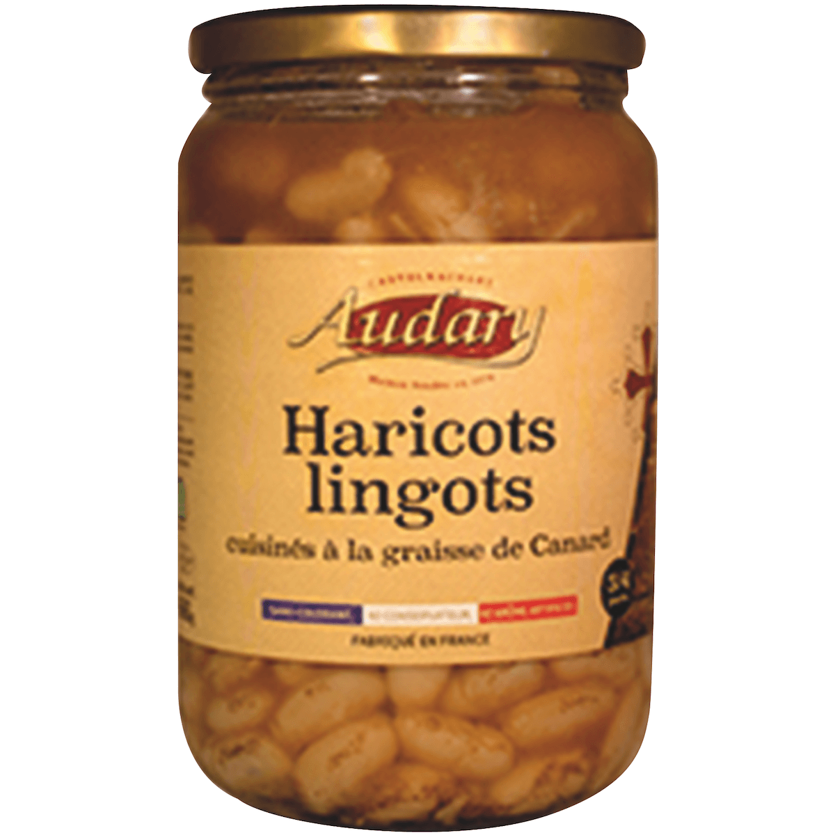HARICOTS LINGOTS CUISINES A LA GRAISSE DE CANARD BOCAL 75CL