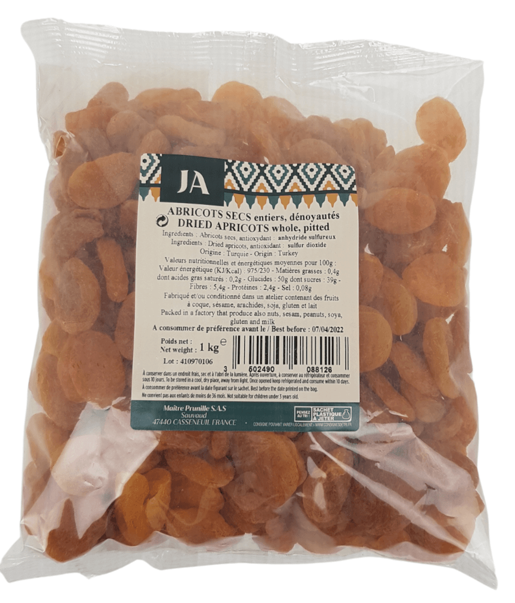 ABRICOT SEC STANDARD SACHET 1KG