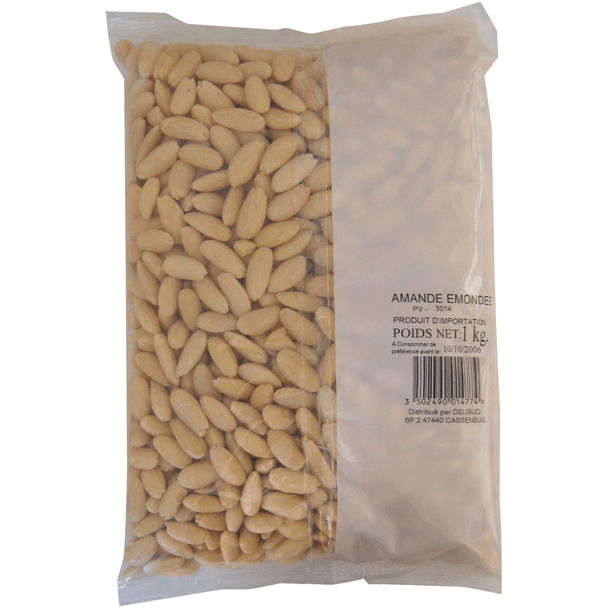AMANDE EMONDEE 1ER CHOIX SACHET 1KG