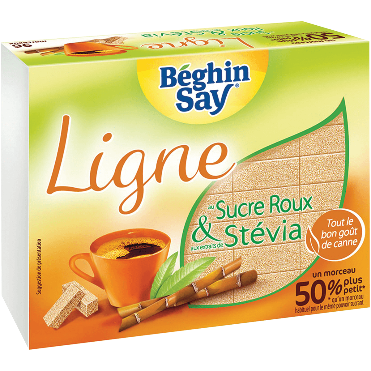 LIGNE MORCEAUX AMBRES AUX EXTRAITS DE STEVIA BOITE 250G