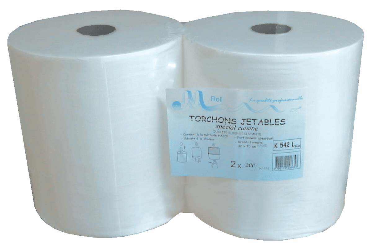 WIPE TEX BOBINE SPEC. CUISINE LISSE SUPER WS -200FMTS  -1PLI
