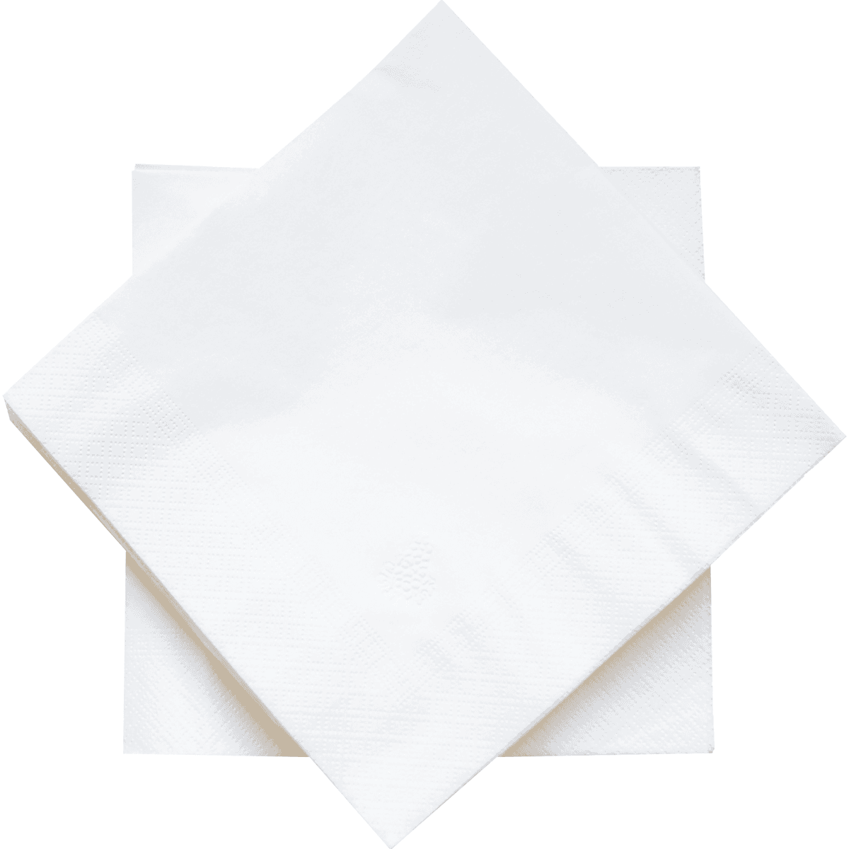SERVIETTE DE TABLE GAMME HARMONIE BLANCHES 30X30CM-2 PLIS-LE PAQUET DE 100