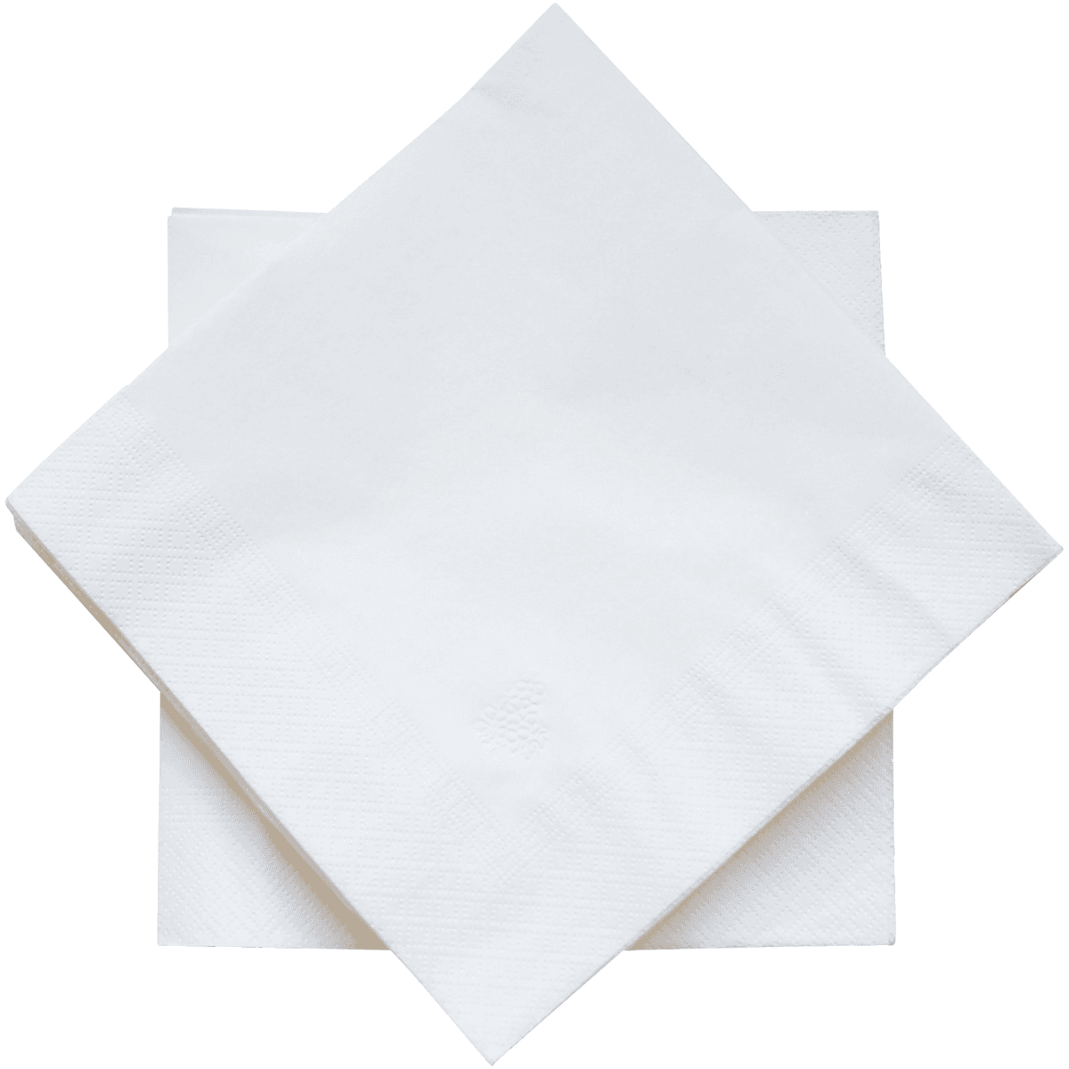 SERVIETTE DE TABLE GAMME HARMONIE BLANCHES -2 PLIS-LE PAQUET DE 100