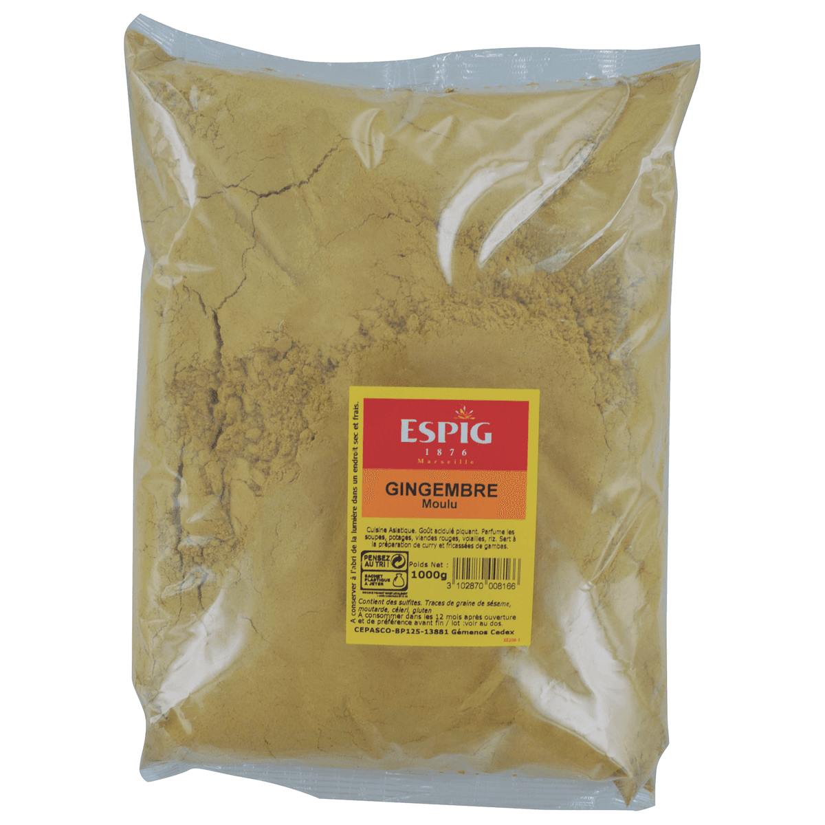 GINGEMBRE POUDRE - 1KG