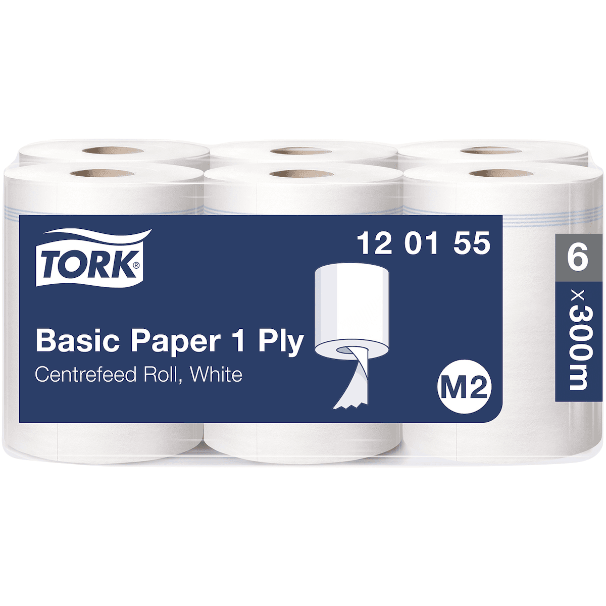 TORK PAPIER D'ESSUYAGE BASIC BOBINE À DÉVIDAGE CENTRAL