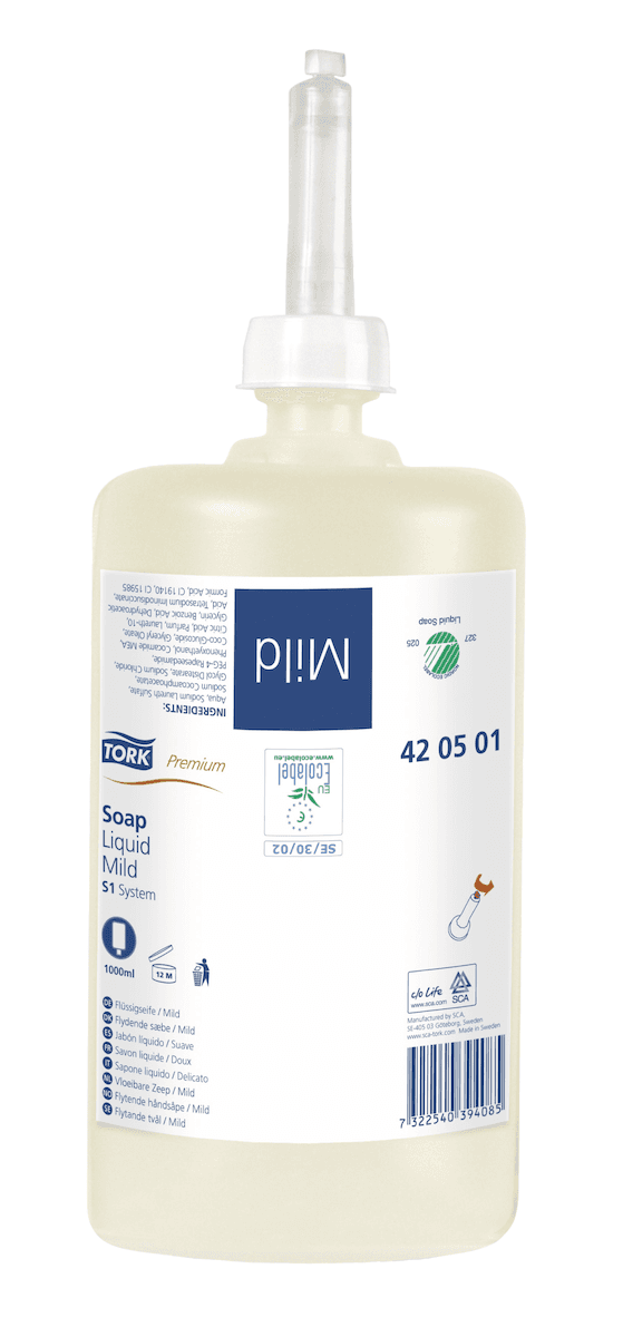 TORK SAVON LIQUIDE DOUX CREME 1L