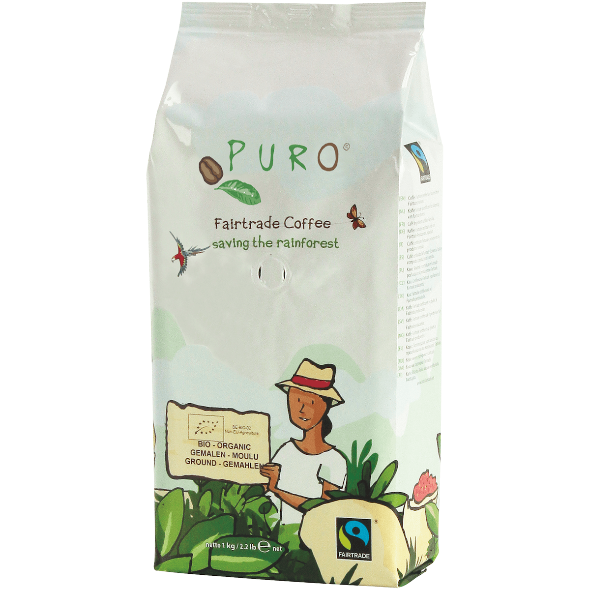 PURO BIO 100% AR COM EQUITABLE 1 KG MOULU