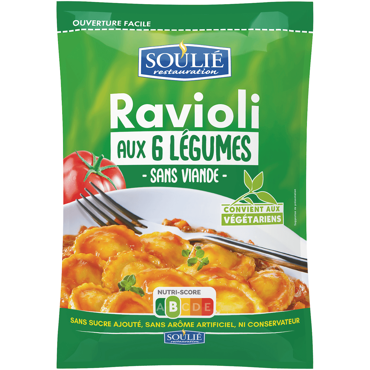 RAVIOLI AUX 6 LEGUMES POCHE 4KG