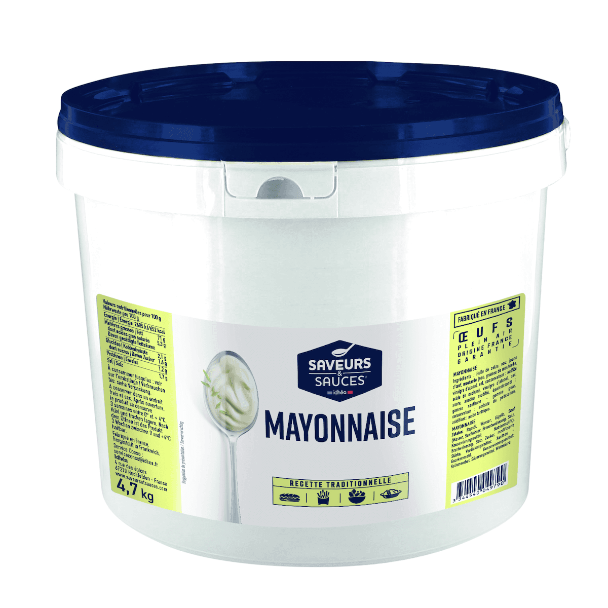 MAYONNAISE - SEAU DE 4,7 KG
