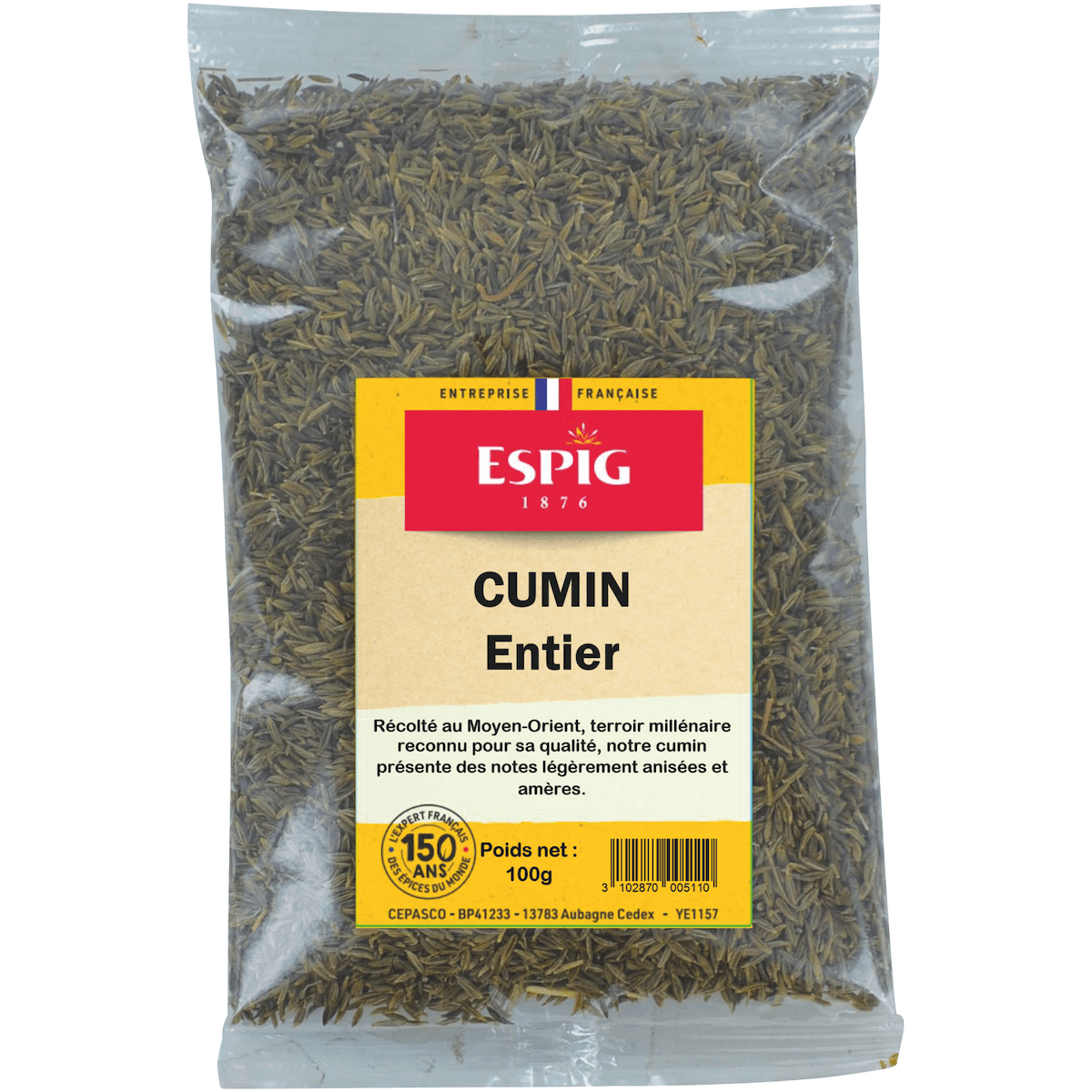 CUMIN ENTIER - 100G