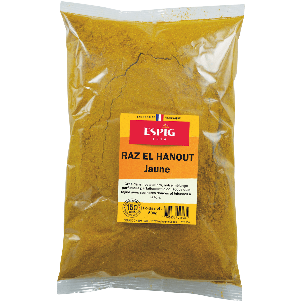 RAS EL HANOUT JAUNE - 500G