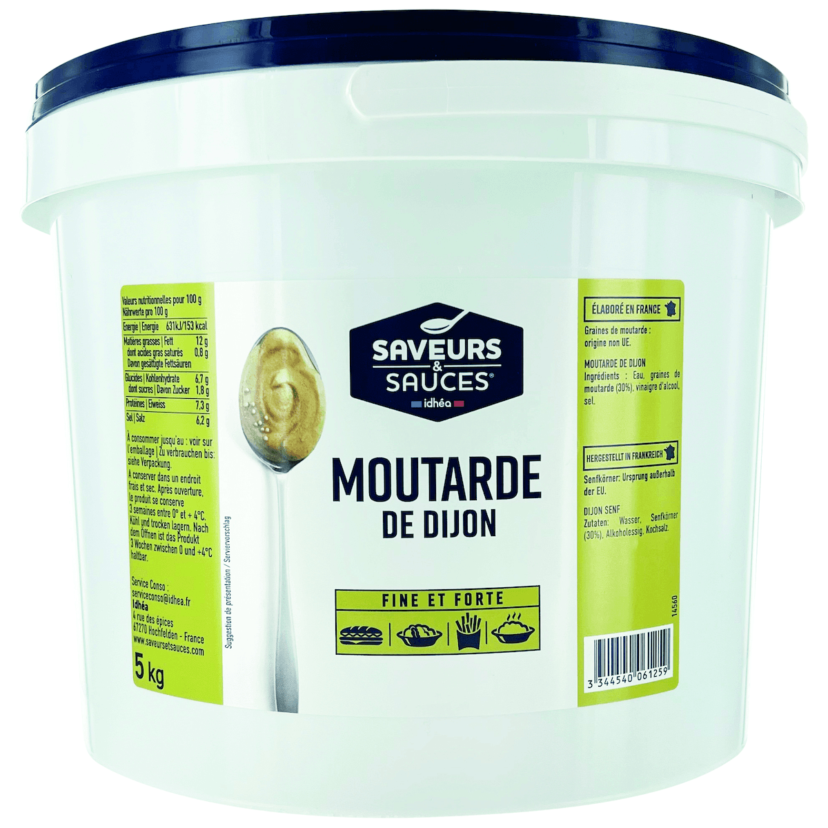 MOUTARDE DE DIJON - SEAU 5KG