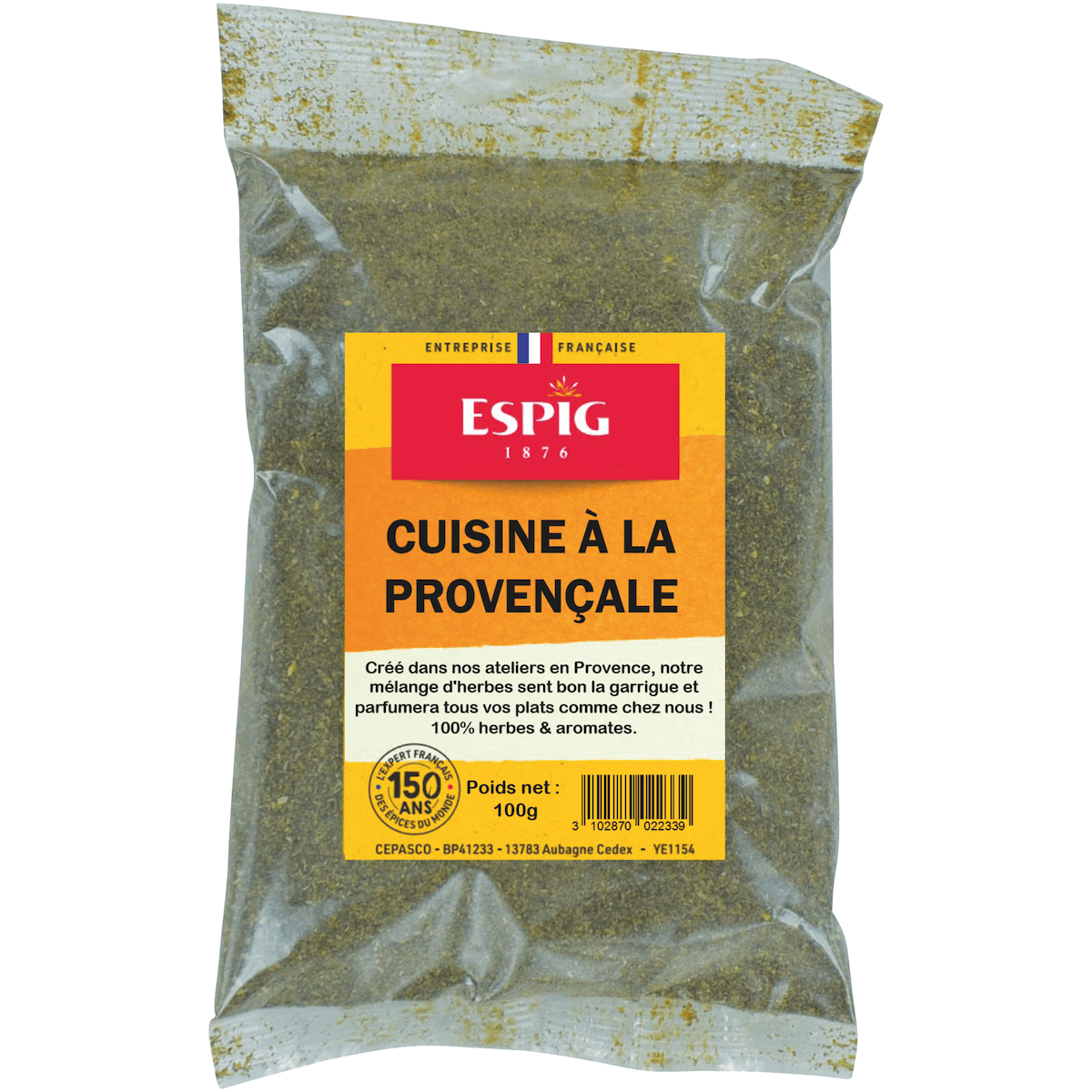 CUISINE PROVENCALE - SANS SEL AJOUTE - 100G