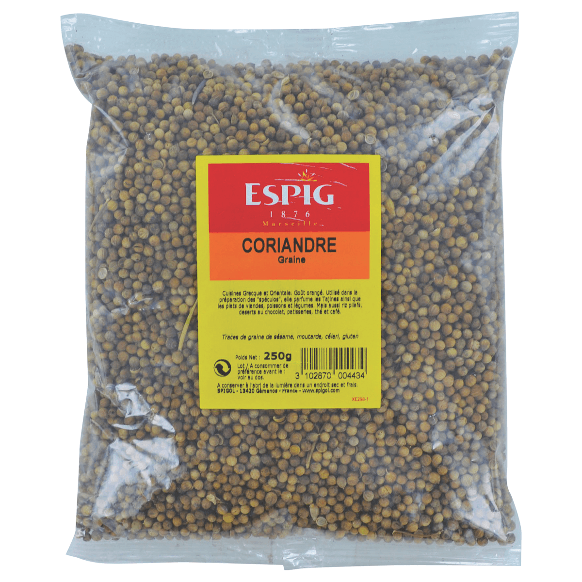 CORIANDRE GRAINES - 250G