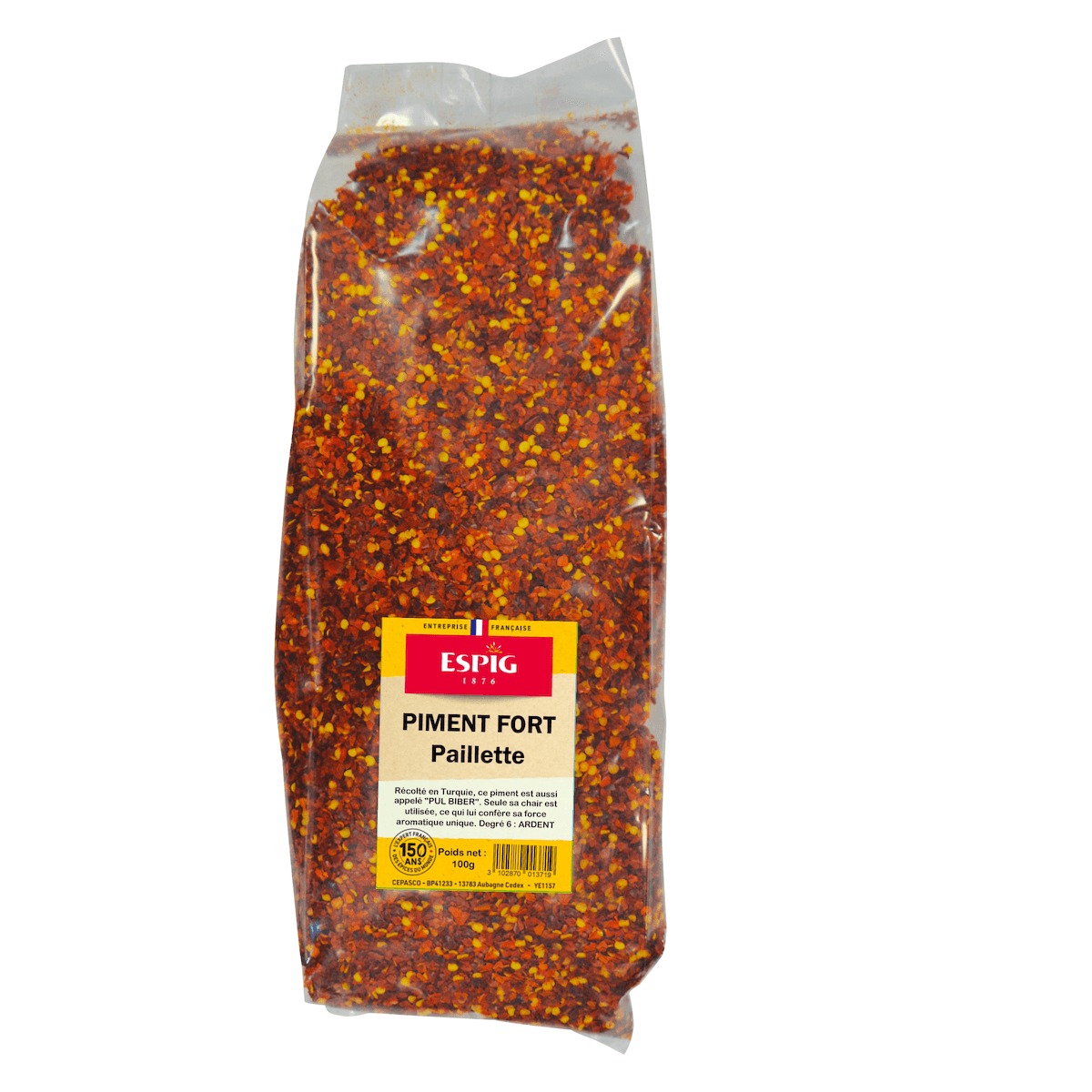PIMENT FORT CRUSHED - 1KG