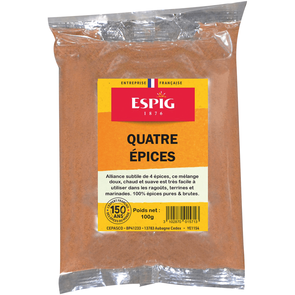 QUATRE EPICES - 100G