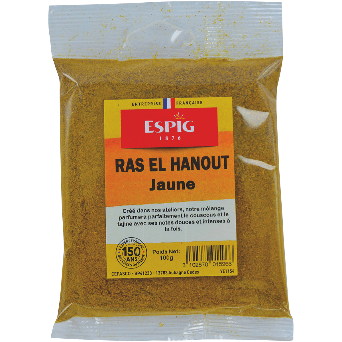 RAS EL HANOUT JAUNE - 100G