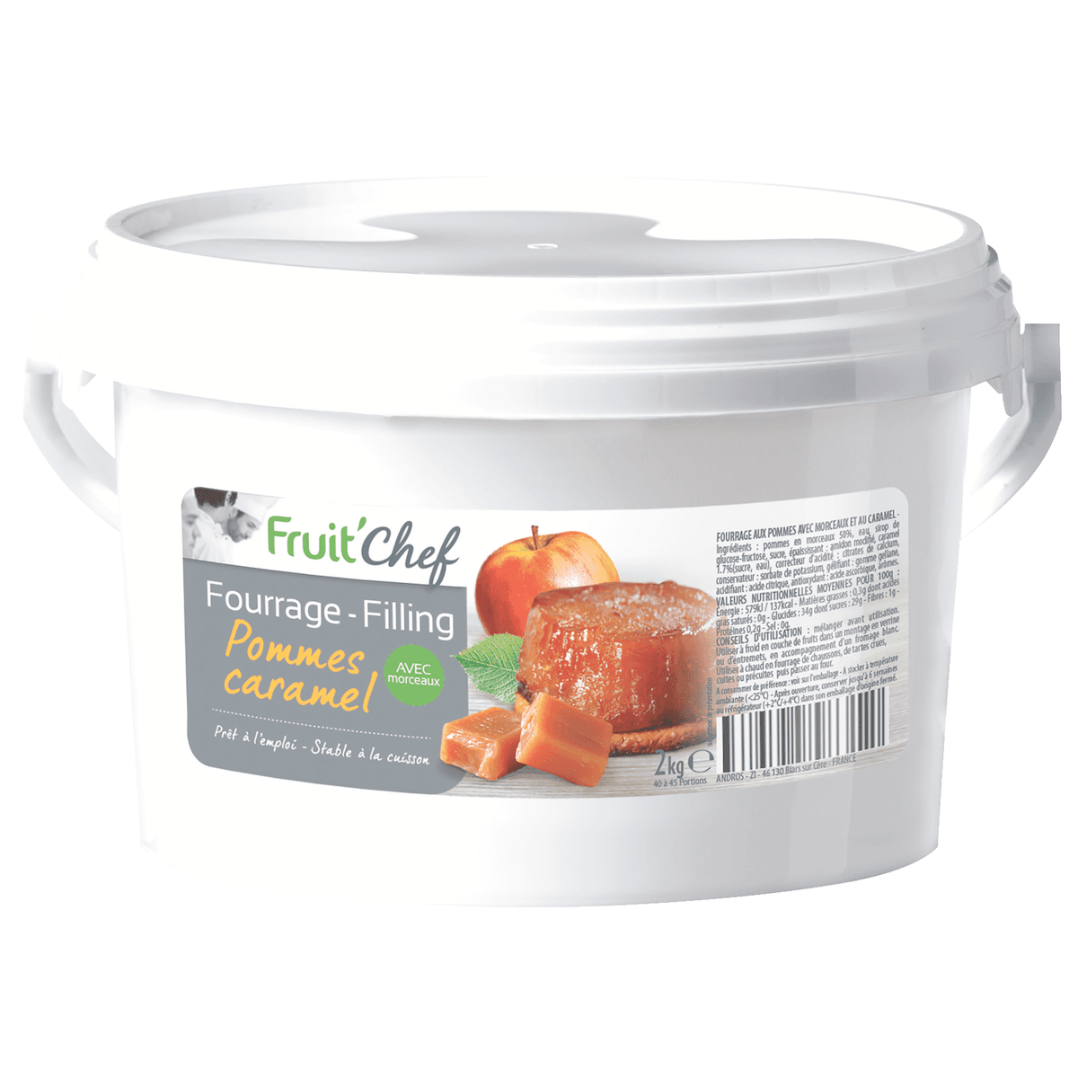 FOURRAGE POMMES CARAMEL - SEAU DE 2KG