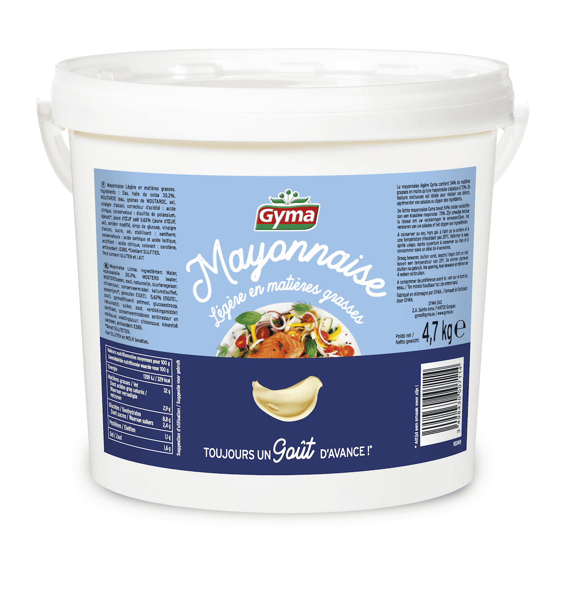 MAYONNAISE ALLEGEE- SEAU 4,7 KG