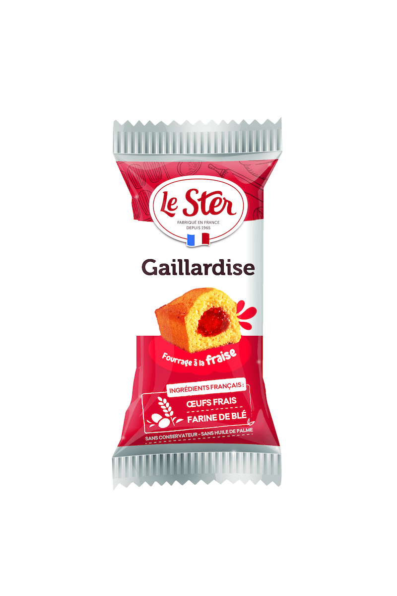 MINI FOURRE GAILLARDISE FRAISE DE 30 G - PUR BEURRE - CARTON DE 130