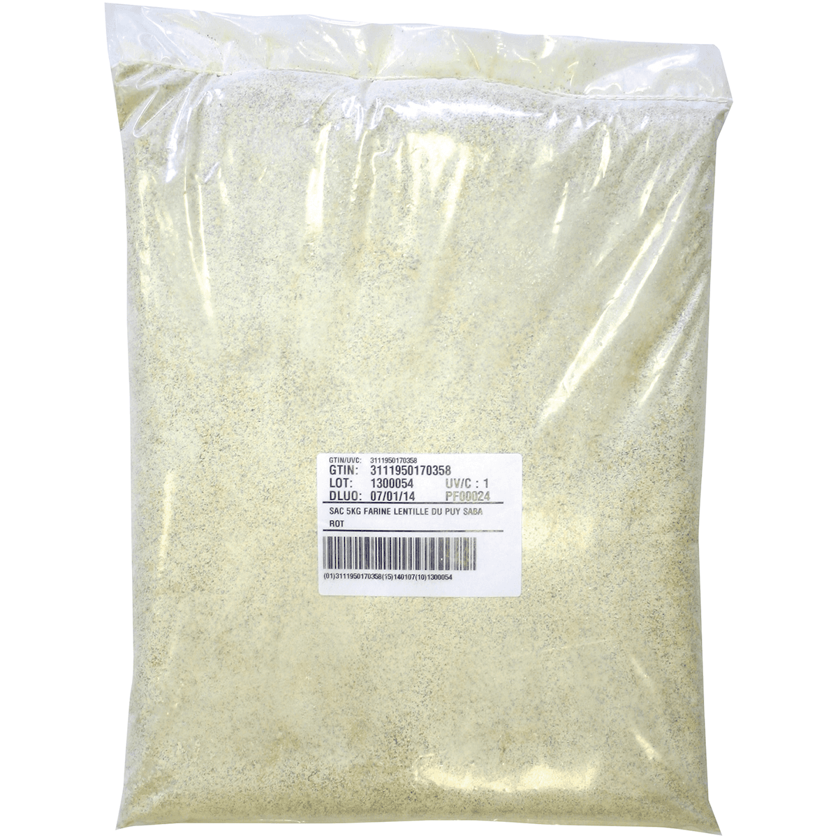 FARINE DE LENTILLE VERTE DU PUY - SAC 5KG